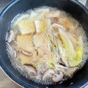 ひとり鍋✿醤油味のミニちゃんこ鍋